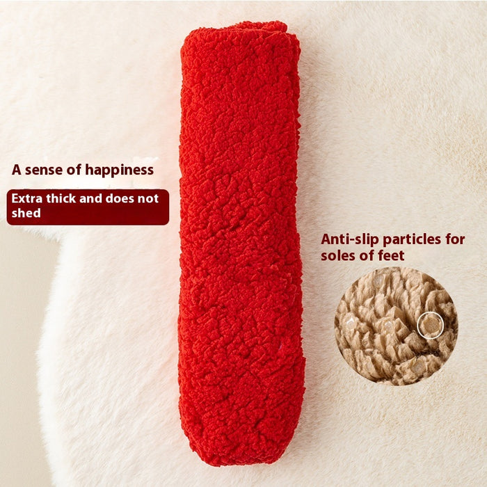 Cosycombe Extra-Thick Coral Fleece Floor Socks with Anti-Slip Sole