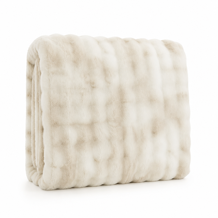 Cosycombe™ Reversible Swirl Faux Fur Blanket With Breathable Back