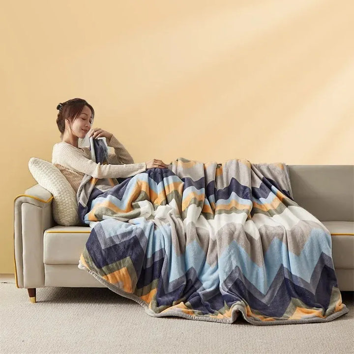 Cosycombe™ Thick Flannel Blanket, Plush and Warm Yet Light Enough to Use