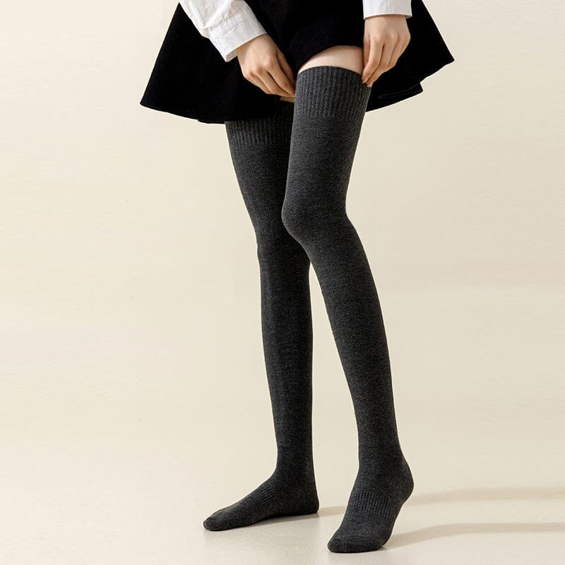 Cosycombe™ Thick Cotton Knee-High Socks for Warm, Breathable Comfort