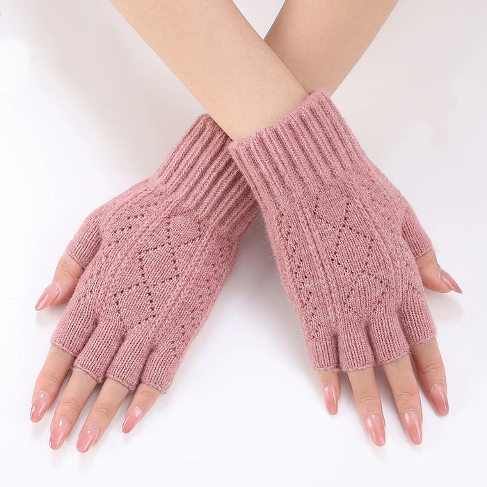 Cosycombe™ Soft Knit Fingerless Gloves with Snug Ribbed Cuffs