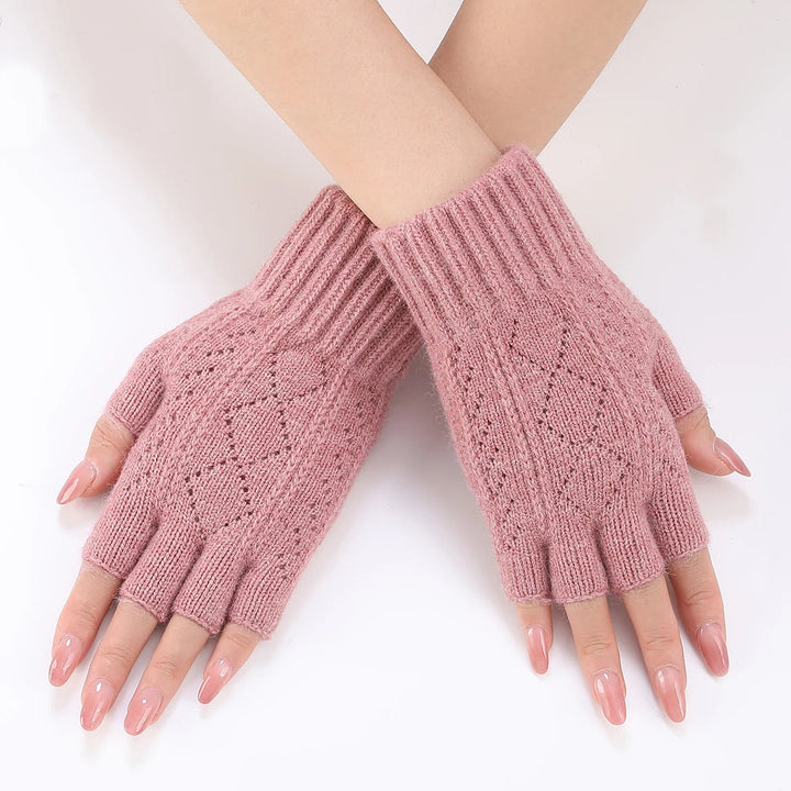 Cosycombe™ Soft Knit Fingerless Gloves with Snug Ribbed Cuffs