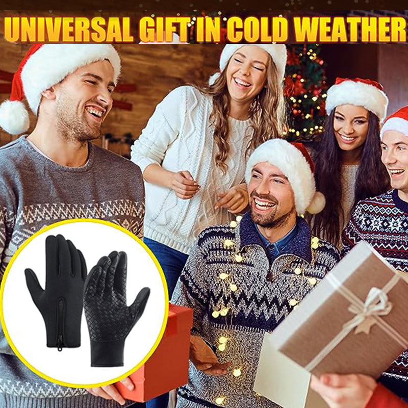 Cosycombe™ Warm Thermal Gloves with 3 Touchscreen Fingers and Zip Fit