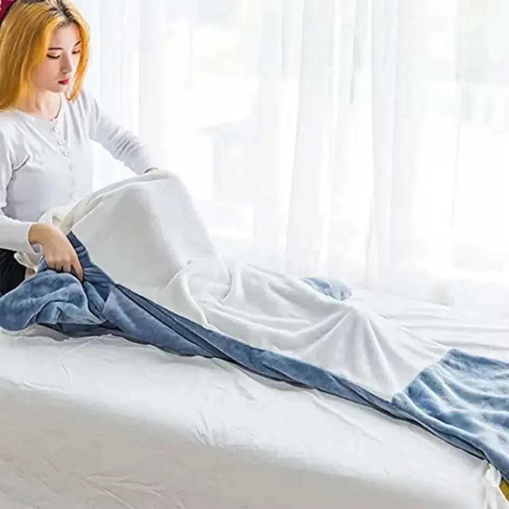 Cosycombe™ Shark Hoodie Blanket in Soft Flannel – Fun and Cosy