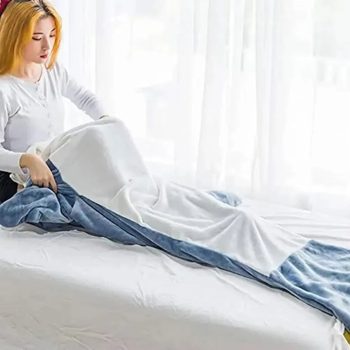 Cosycombe™ Shark Hoodie Blanket in Soft Flannel – Fun and Cosy