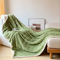 Cosycombe™ Double-Sided Fleece and Sherpa Blanket, Extra Warm Sofa Throw
