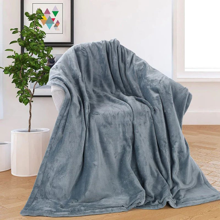 Cosycombe™ Washable USB Heated Flannel Blanket, Double-Sided