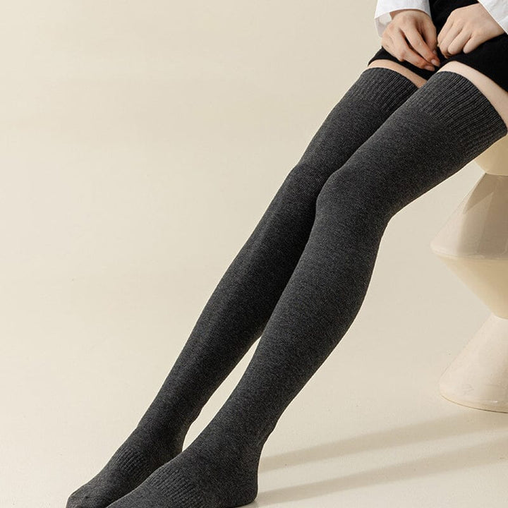 Cosycombe™ Thick Cotton Knee-High Socks for Warm, Breathable Comfort