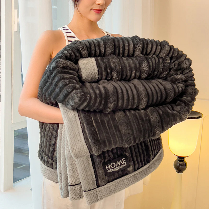 Cosycombe™ Warm Plush Fleece Blanket for Bed and Sofa, Light Yet Insulating