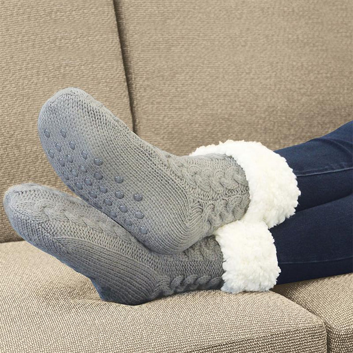 Cosycombe™ Thick Fleece-Lined Winter Socks with Anti-Slip Sole