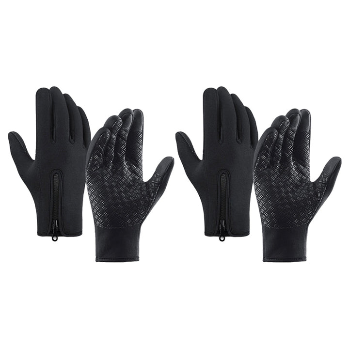 Cosycombe™ Warm Thermal Gloves with 3 Touchscreen Fingers and Zip Fit