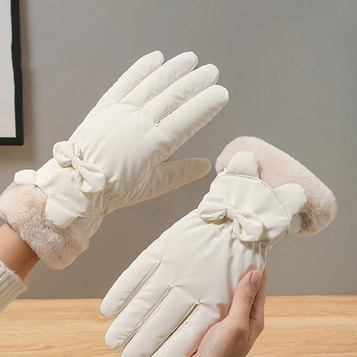 Cosycombe™ Elegant Waterproof Touchscreen Gloves with Bow Detail