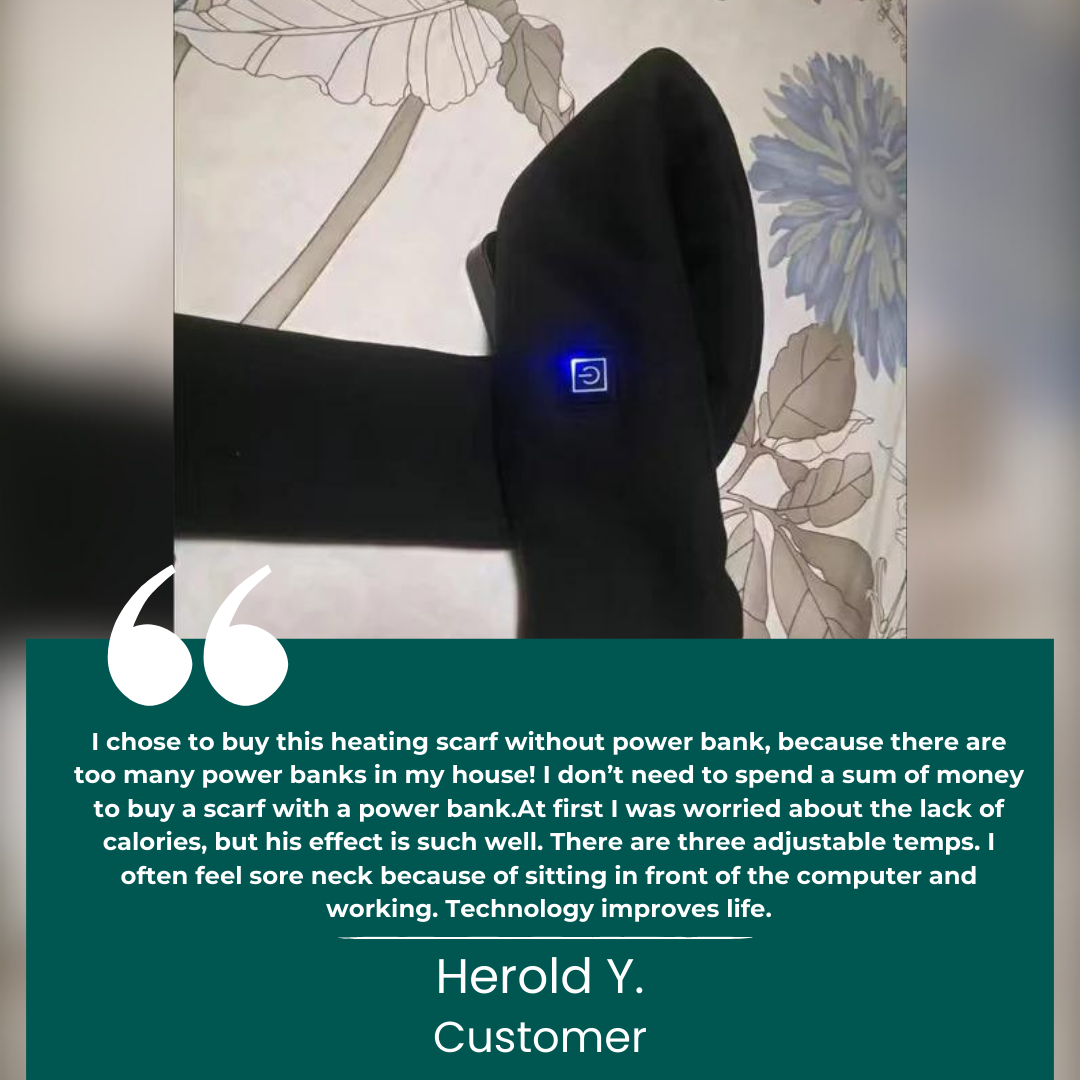 Cosycombe™ USB Heated Neck Wrap Scarf with Even, Soothing Warmth