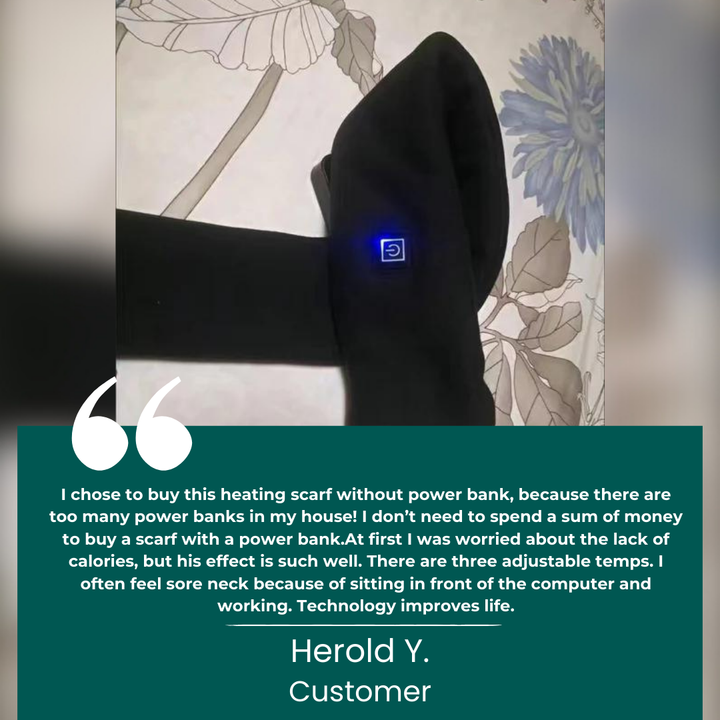 Cosycombe™ USB Heated Neck Wrap Scarf with Even, Soothing Warmth