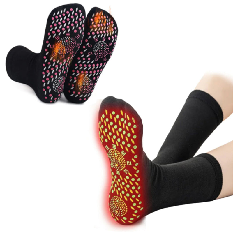 Cosycombe™ Self-Warming Tourmaline Socks with Acupressure-Style Texture