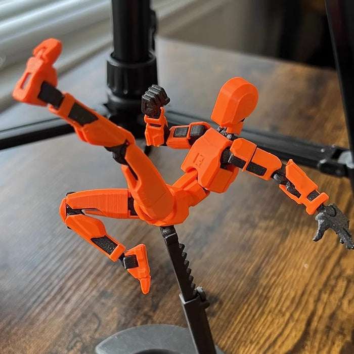 Cosycombe 3D-printed poseable robot figure with accessories
