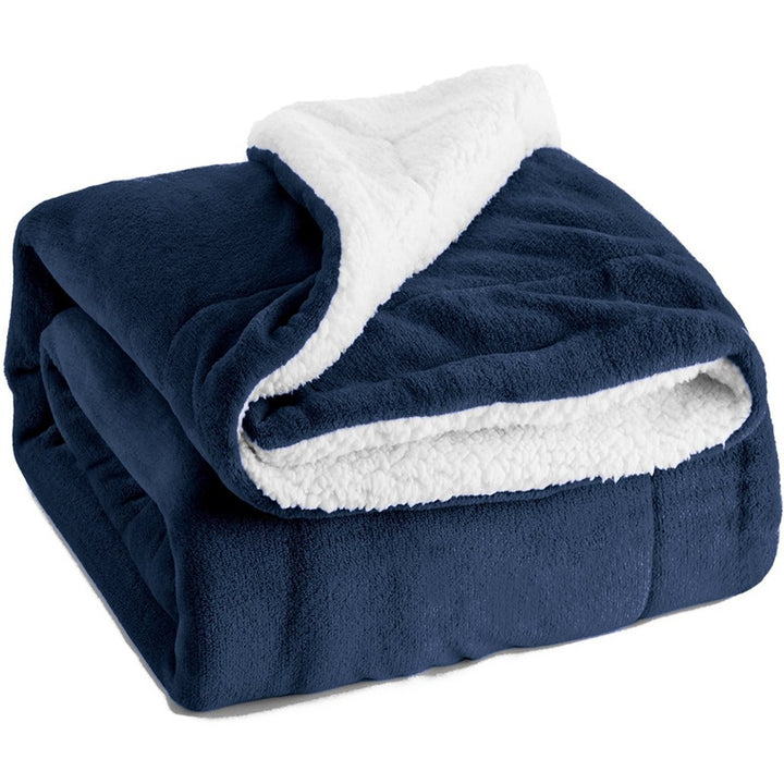 Sherpa Lamb Fleece Blanket in Flannel, 130 x 160cm