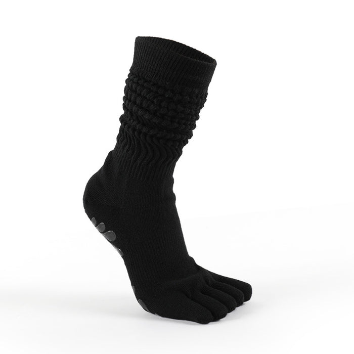 Cosycombe Slouch Toe Socks with Non-Slip Grip for Pilates and Yoga