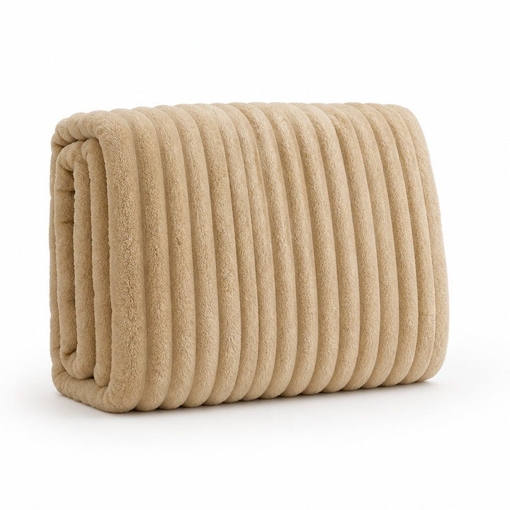 Cosycombe™ Soft Ribbed Fleece Blanket That Stays Pill-Free