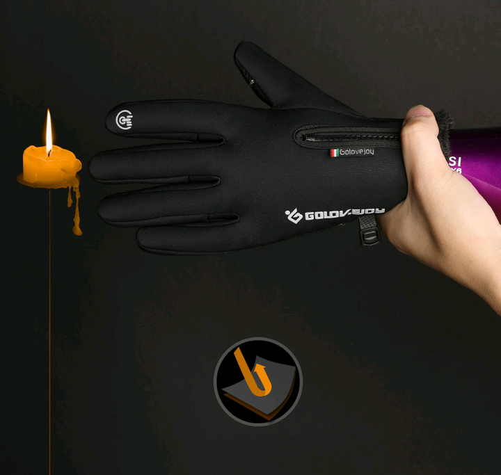 Cosycombe™ Fleece Thermal Gloves with Zip Cuff and Touchscreen Fingers