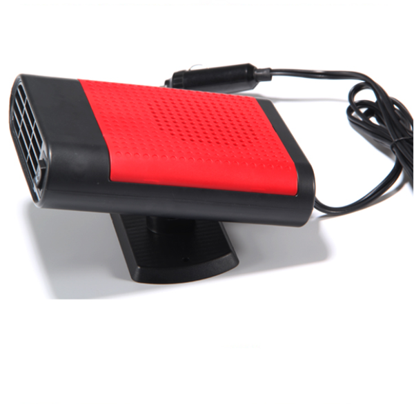 Black car heater fan on a dashboard