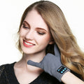 Knitted Bluetooth gloves with call buttons
