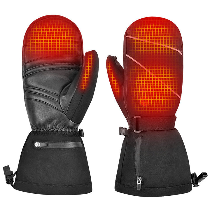 Cosycombe™ Waterproof Touchscreen Heated Ski Gloves with Fleece Lining