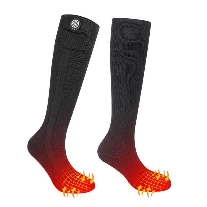 Cosycombe™ Washable Rechargeable Heated Ski Socks in Soft Cotton