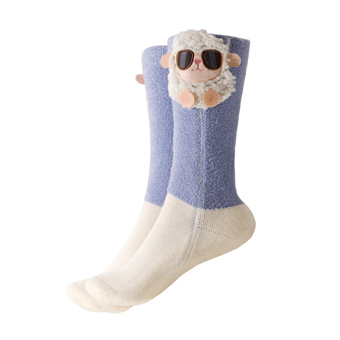 Cosycombe Heated Cartoon Socks with Rechargeable Battery Packs
