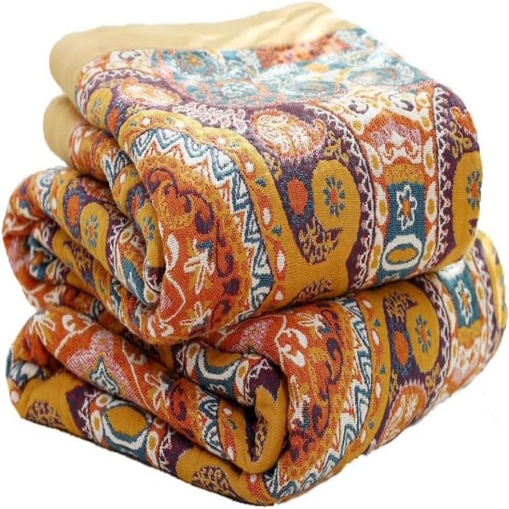 Cosycombe™ Reversible Boho Blanket with Breathable Cooling Feel