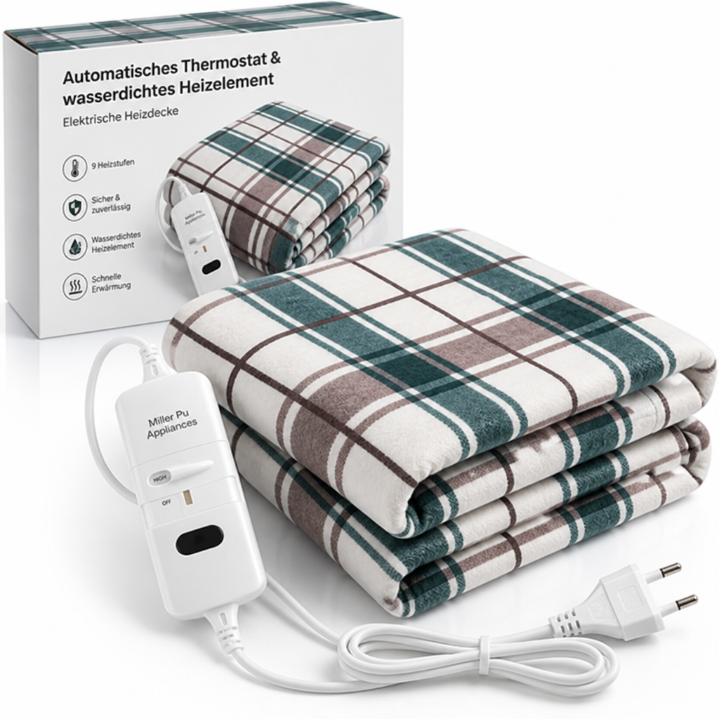 Cosycombe™ Electric Heated Blanket with Auto Thermostat and 9 Heat Levels
