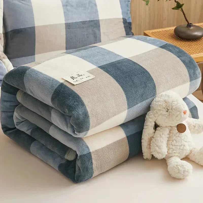 Cosycombe™ Thick Flannel Blanket, Plush and Warm Yet Light Enough to Use