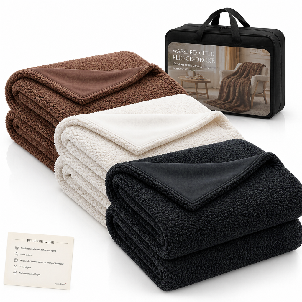 Cosycombe™ Waterproof Soft Fleece Throw with Quick-Dry Finish