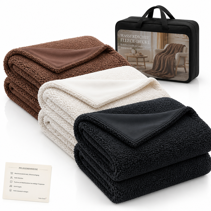 Cosycombe™ Waterproof Soft Fleece Throw with Quick-Dry Finish