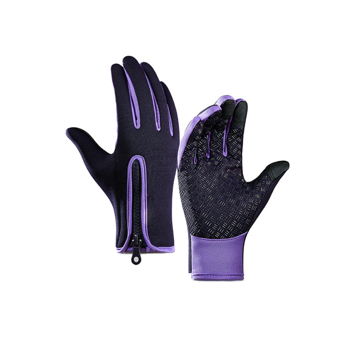 Cosycombe™ Warm Thermal Gloves with 3 Touchscreen Fingers and Zip Fit
