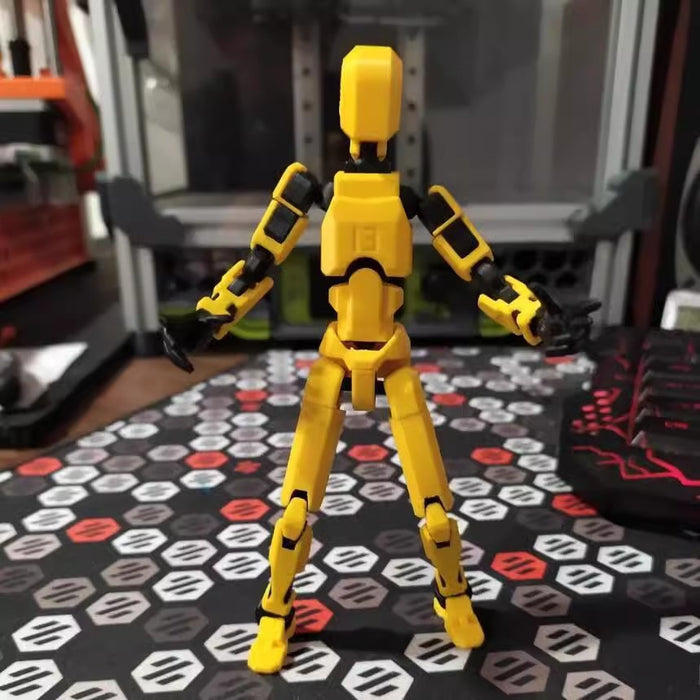 Cosycombe 3D-printed poseable robot figure with accessories