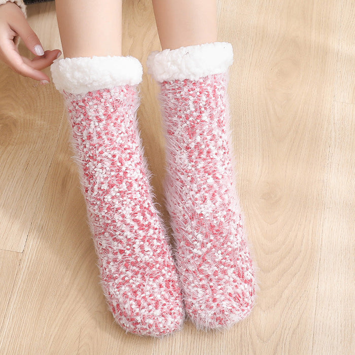 Cosycombe™ Sherpa-Lined Non-Slip House Socks for Toasty Feet
