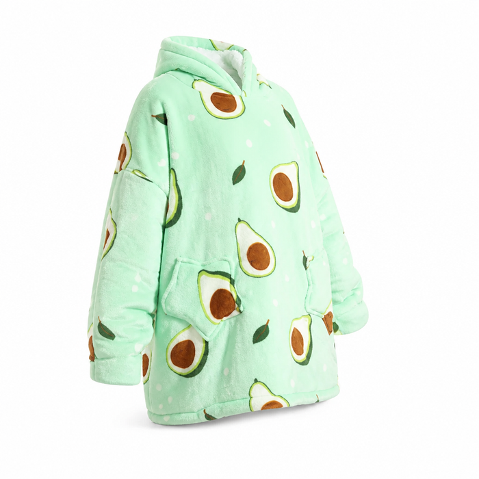 Cosycombe™ Oversized Plush Fleece Blanket Hoodie, One Size Fits All