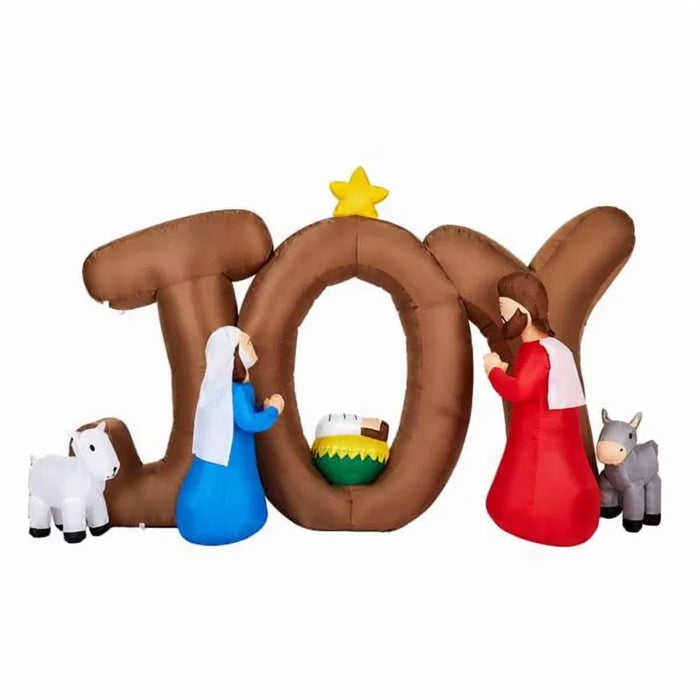 Cosycombe Inflatable Nativity Scene with Giant JOY Letters