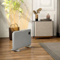 grey slim panel heater with LED touch panel