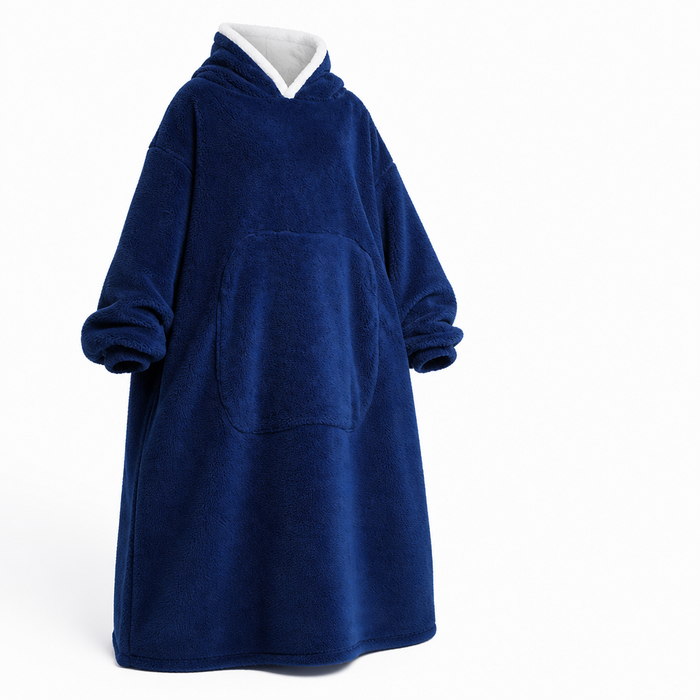 Cosycombe™ Oversized Sherpa Fleece Hooded Blanket with Sleeves and Pocket