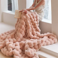 Cosycombe™ Double-Lined Faux Rabbit Fur Throw for Winter Nights