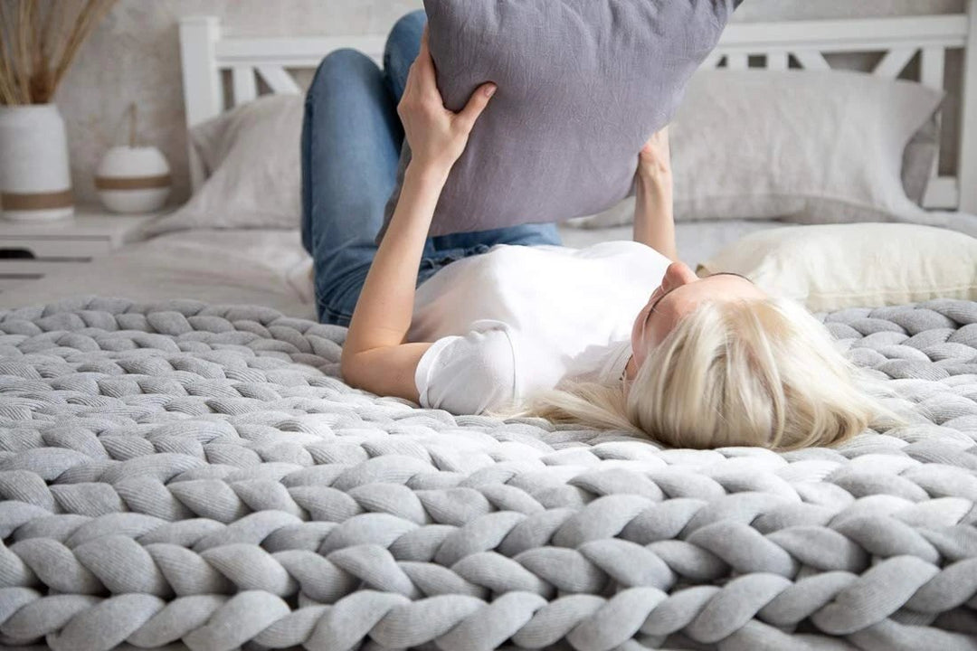 Cosycombe™ Chunky Knit Blanket in Soft Microfibre, Twelve Colours