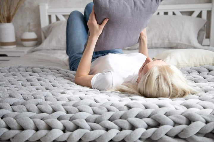 Cosycombe™ Chunky Knit Blanket in Soft Microfibre, Twelve Colours