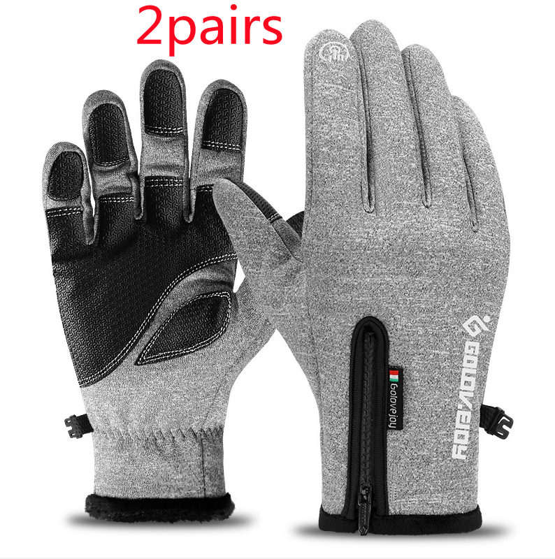 Cosycombe™ Fleece Thermal Gloves with Zip Cuff and Touchscreen Fingers