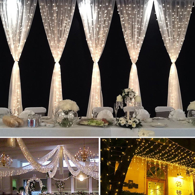 LED Curtain Lights 3x3m With 304 Beads For Parties