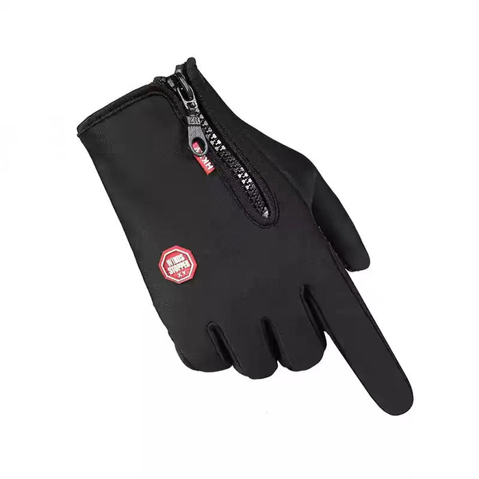 Cosycombe Windproof Sports Gloves with Zip Cuff