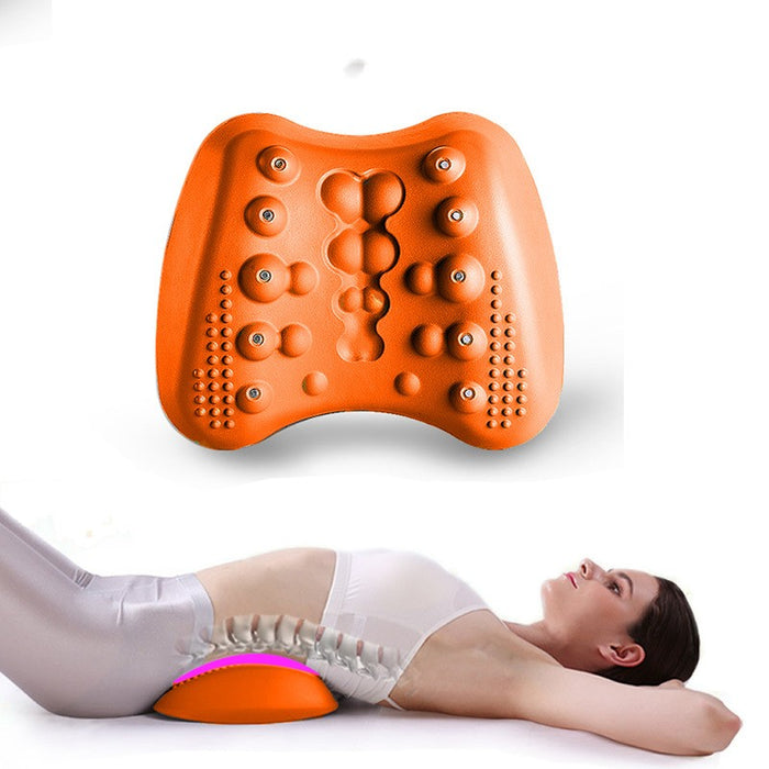 Cosycombe Curved lower-back stretch pillow with massage nodes