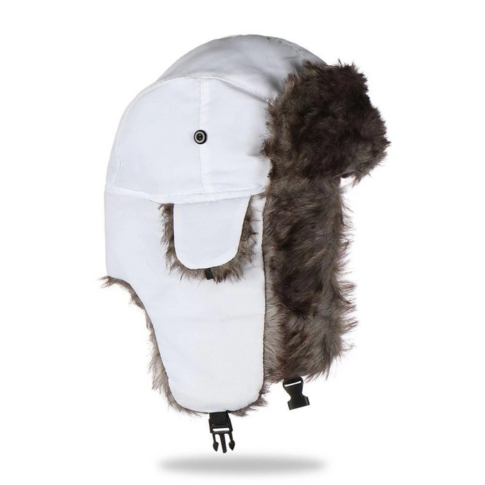 Cosycombe™ Faux Fur Aviator Trapper Hat with Warm Earflaps