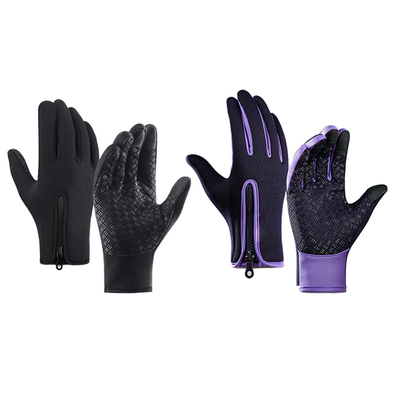 Cosycombe™ Warm Thermal Gloves with 3 Touchscreen Fingers and Zip Fit